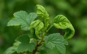 Скручивание листьев смородины